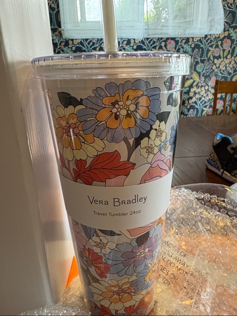 Vera Bradley Floral Insulated Tumbler - Multicolor- “Aloha Blooms".